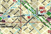 Mapa de Buenos Aires. Turismo en Argentina